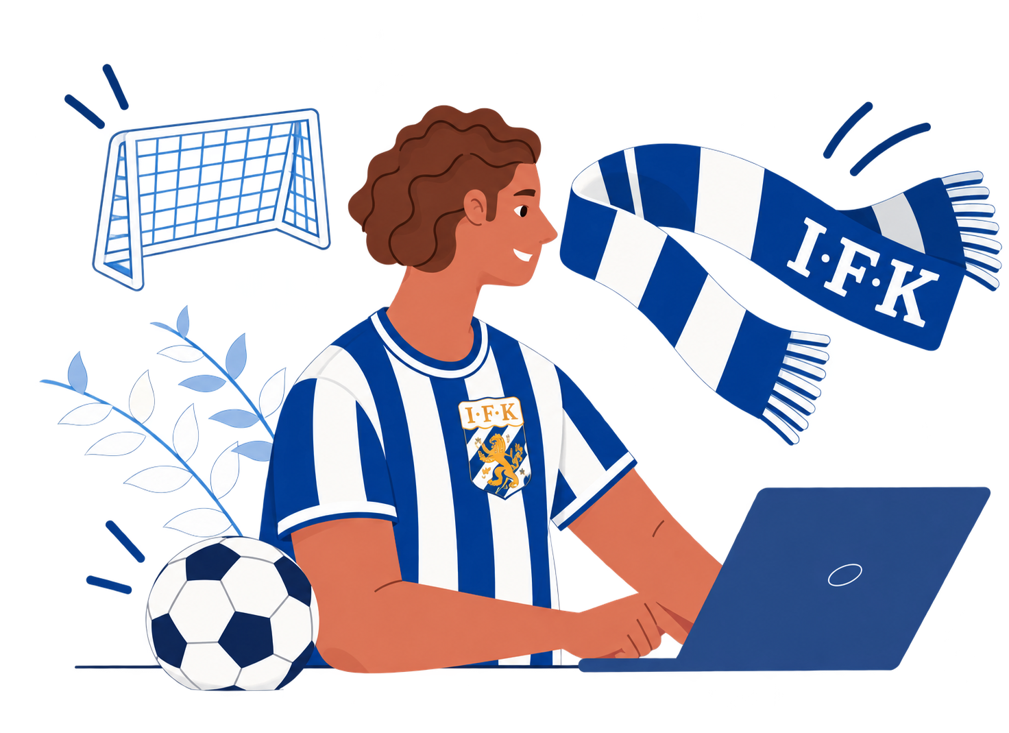 illustration fotboll person